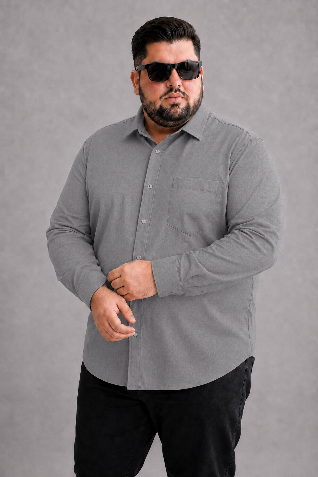Men's Plus Size 100% Cotton Casual Shirt | Big & Tall XL to 6XL