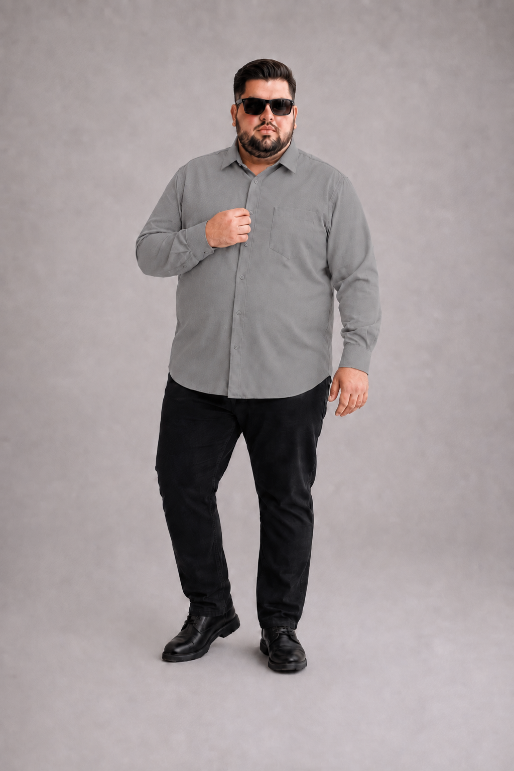 Men's Plus Size 100% Cotton Casual Shirt | Big & Tall XL to 6XL