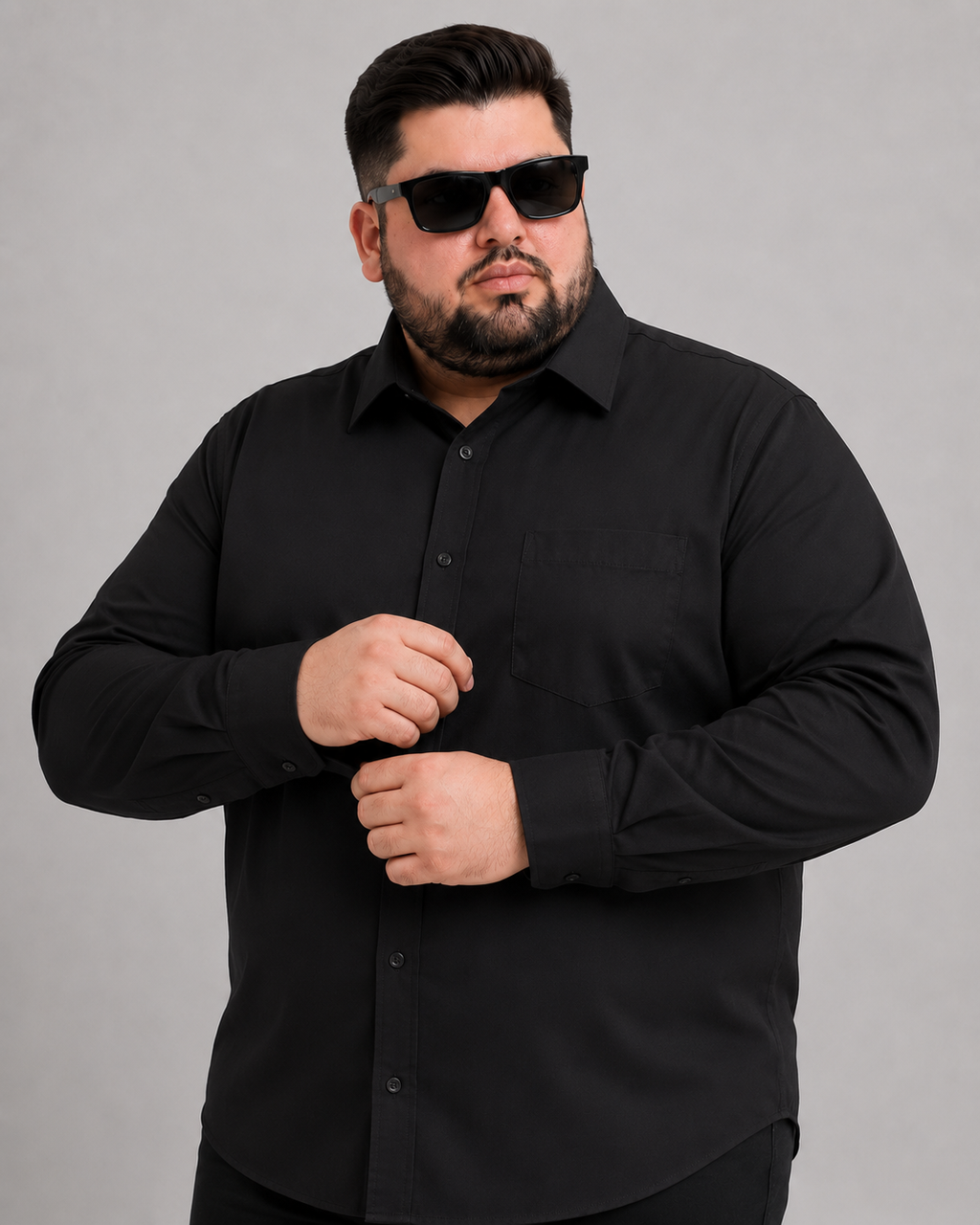 Plus Size 100% Shamray Cotton Casual Shirt