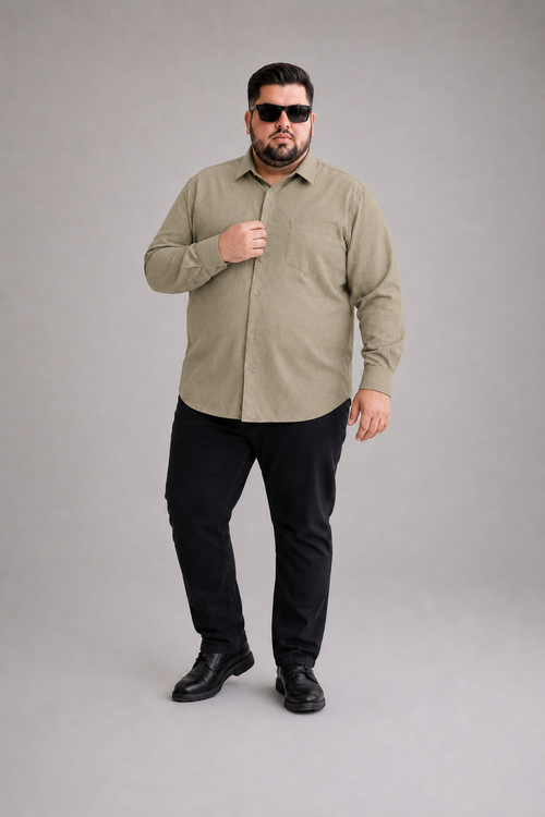 Men's Plus Size 100% Cotton Casual Shirt | Big & Tall XL to 6XL