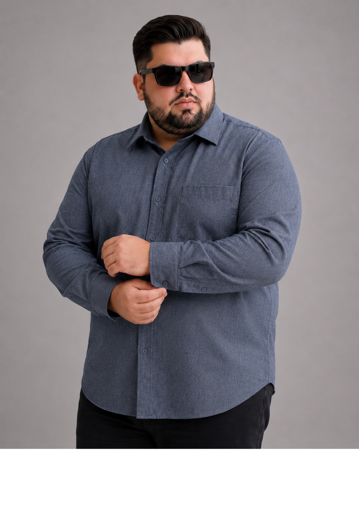 Men's Plus Size 100% Cotton Casual Shirt | Big & Tall XL to 6XL